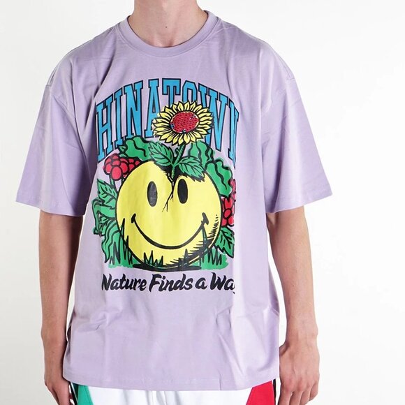Chinatown Market x Smiley Size XL Planter Nature Finds A Way Purple Tee Shirt - Picture 6 of 6